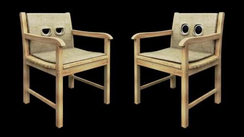 Videohive - Cartoon Chair Talking Looped Alpha Channel - 43396333