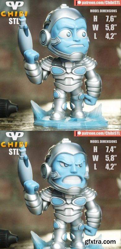 Mr. Freeze Arnold Chibi – 3D Print Model