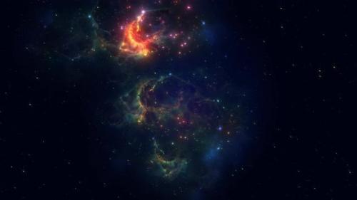 Videohive - Space Background with Nebula - 43378156