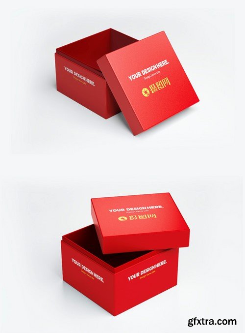 Red Packing Box Prototype Template 401090857