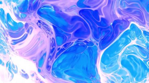 Videohive - Abstract Colorful Color Ink Liquid Explode Diffusion Psychedelic Paint Blast Movement. blue splash - 43411873