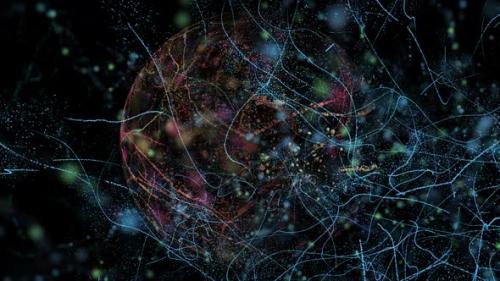 Videohive - Particle Ball 4K - 43412842