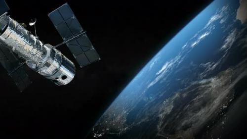 Videohive - Satellite And Earth Planet - 43419992