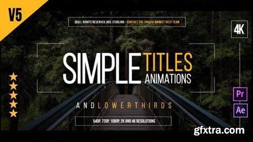 Videohive Simple Titles 14507047