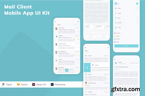 Mail Client Mobile App UI Kit