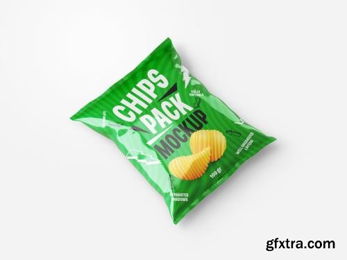 Potato Chips Packaging Mockup 407053018