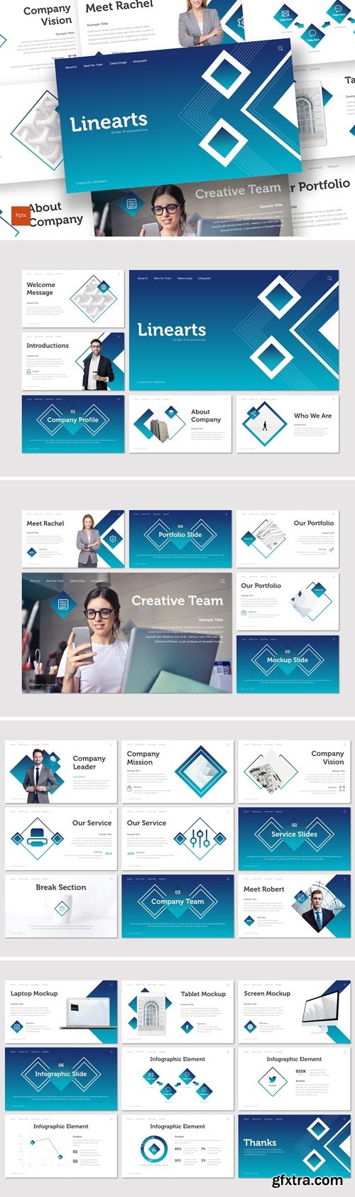 Linearts - Powerpoint, Keynote,Google Slides Template