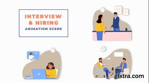 Videohive Job Hiring Interview Animation Scene 43479551