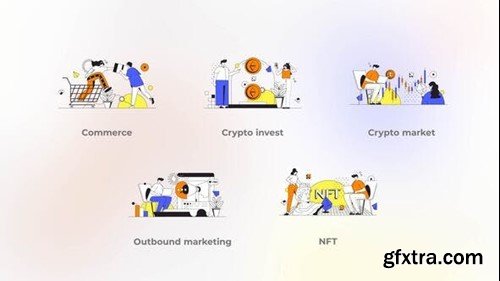 Videohive Crypto Market - Outline Concepts 43435721