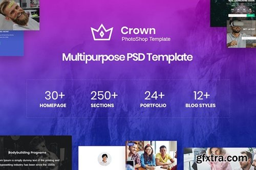 Crown | Multi-Purpose PSD Template D3U5LNV