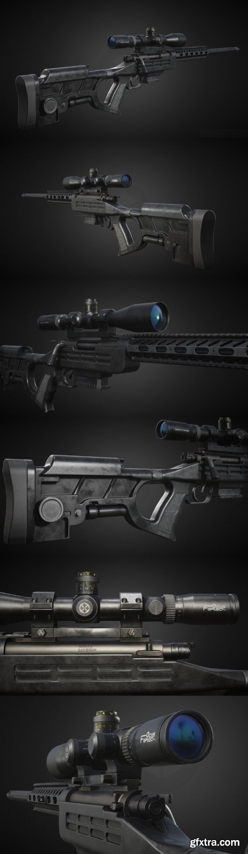 K14 Rifle 3D model