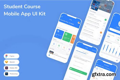 Student Course Mobile App UI Kit