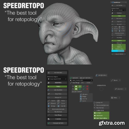 [Blender] Speed Retopo 3 v.0.1.3