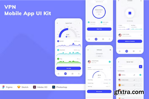 VPN Mobile App UI Kit