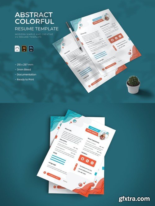 Abstract Colorful - Resume