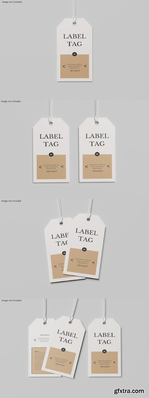 Label tag mockup