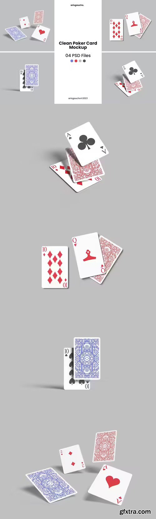 Clean Poker Card Mockup