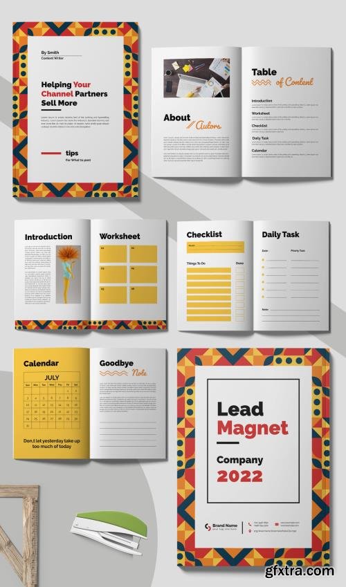 Content Planner Design with Lead Magnet Layout 525674985