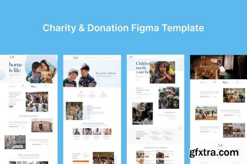 Charity & Donation Figma Template YWQRMJS