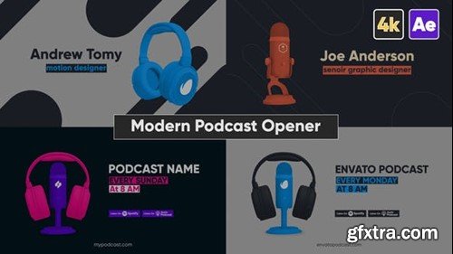Videohive Modern Podcast Opener 43443267
