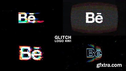 Videohive Glitch Logo_4in1 39176994