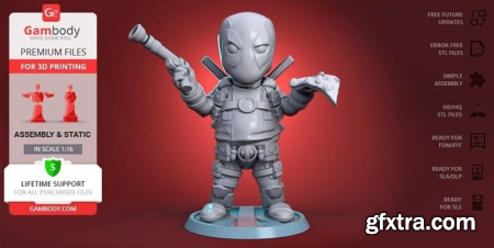 Gambody - Chubby Deadpool – 3D Print Model