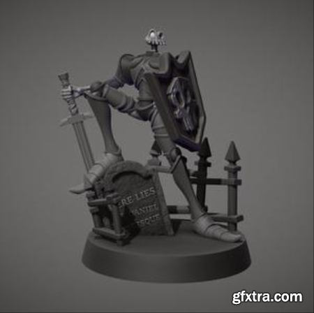 Sir Daniel Fortesque Collectible Statue – 3D Print Model