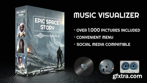 Videohive Epic Space Story Music Visualizer 42842348
