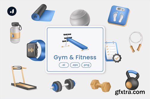 Gym & Fitness Illustration ZPLL394
