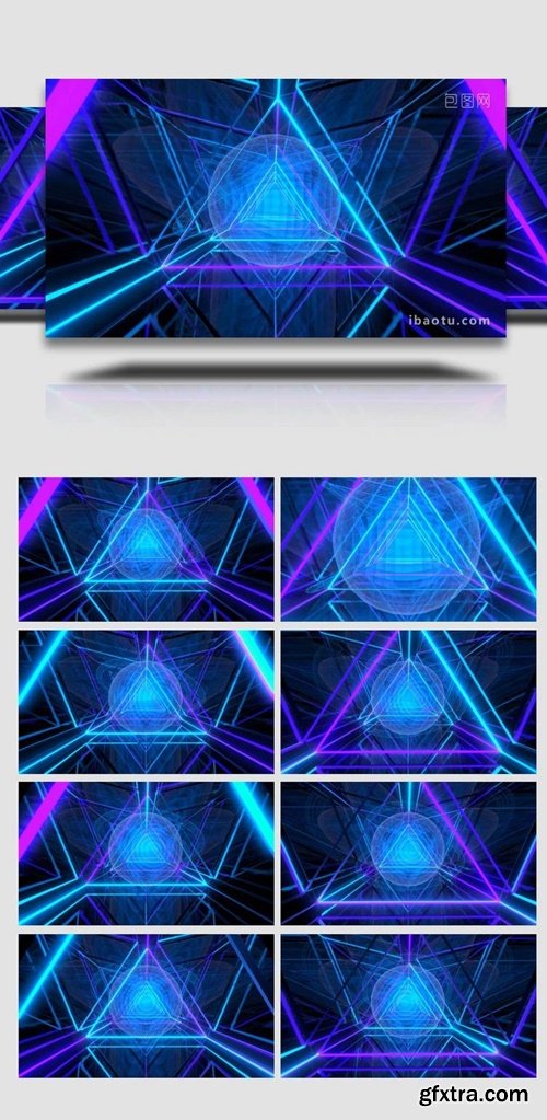 Neon Loop Shuttle Background Video 6480994
