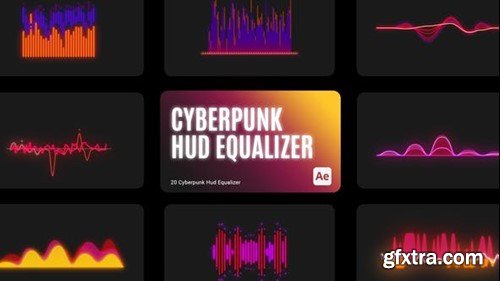 Videohive Cyberpunk HUD Equalizer for After Effects 43704146