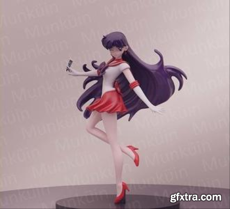 Sailor Mars Rei Hino – 3D Print Model