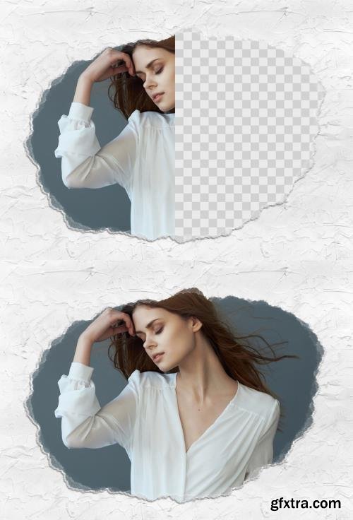 Ripped piece of Photo Paper Mockup 533900785