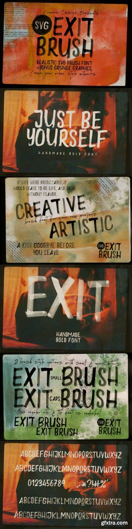 Exit Brush Font