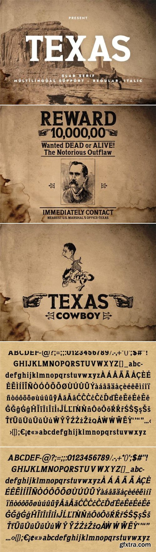 Texas - Slab Serif Typeface