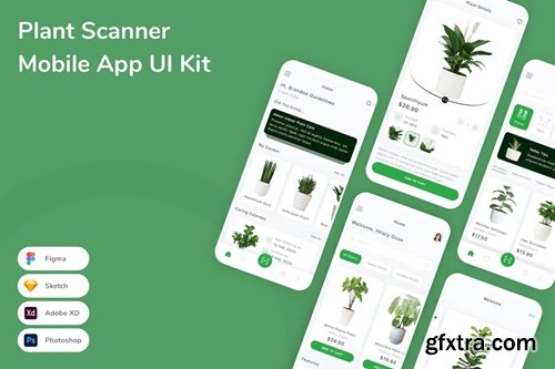 Plant Scanner Mobile App UI Kit ZGZ99SN