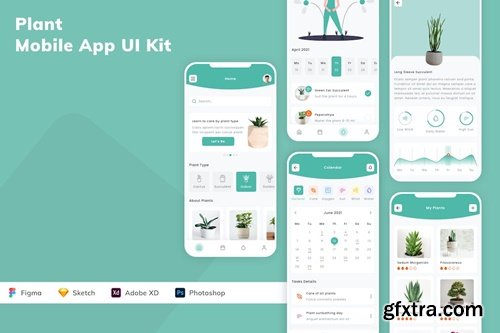 Plant Mobile App UI Kit V6FR2JR
