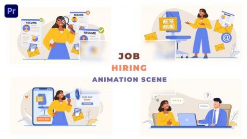 Videohive - Job Hiring Post Animation Scene - 43660593