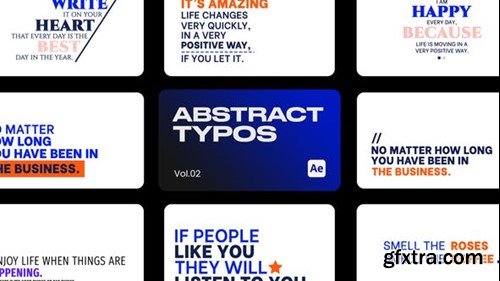 Videohive Abstract Typo 02 for After Effects 43751454