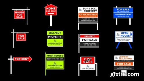 Videohive Real Estates Sign Boards 43399960