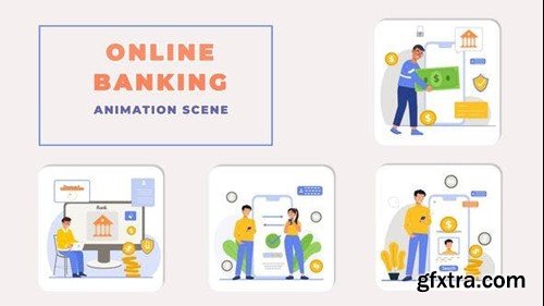 Videohive Online Banking Animation Scene 43721271