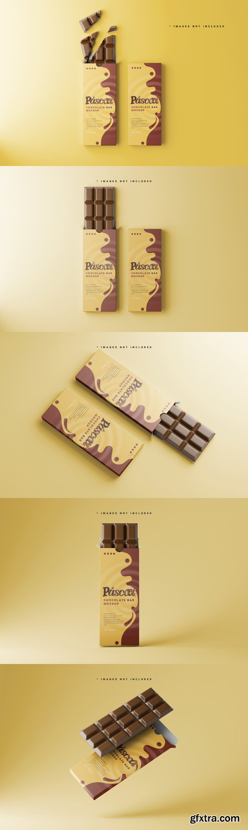 Chocolate bar mockup