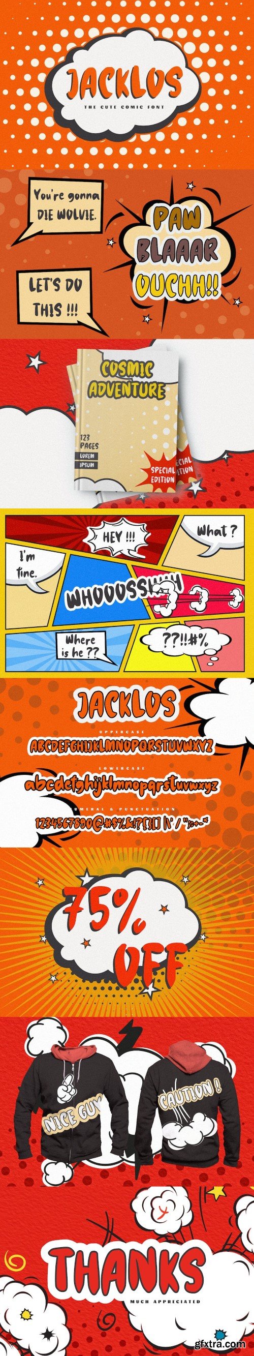Jacklos - The Cute Comic Font