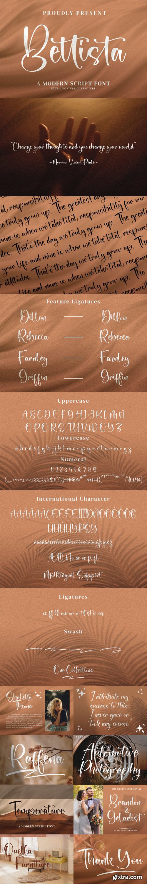 Bettista - Modern Calligraphy Font