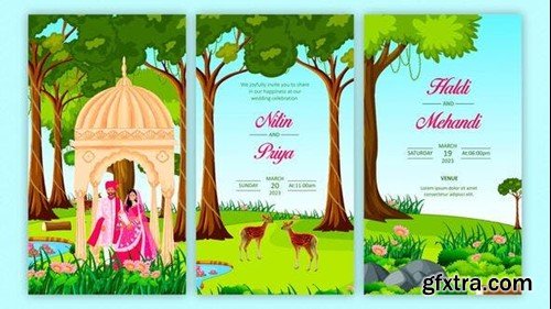Videohive Traditional Wedding Invitation Story Card 43750774