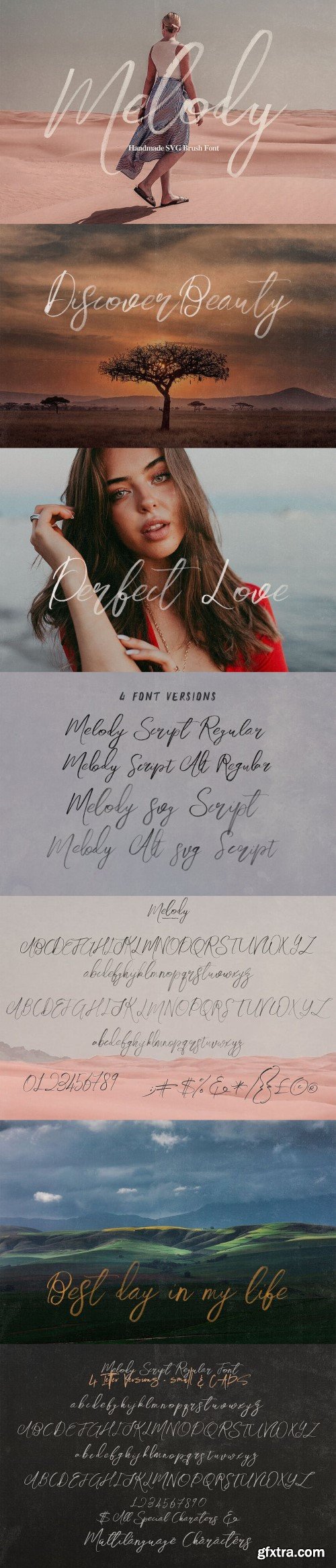Melody SVG Script Font