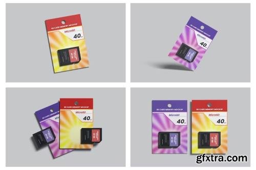 SD Memory Card Packaging Mockup RQXN2JT