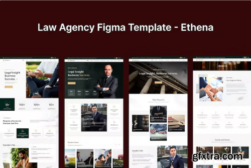 Law Agency Figma Template - Ethena