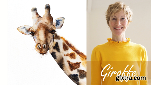 Giraffe. A Free-Flow Watercolour Masterclass with Jane Davies