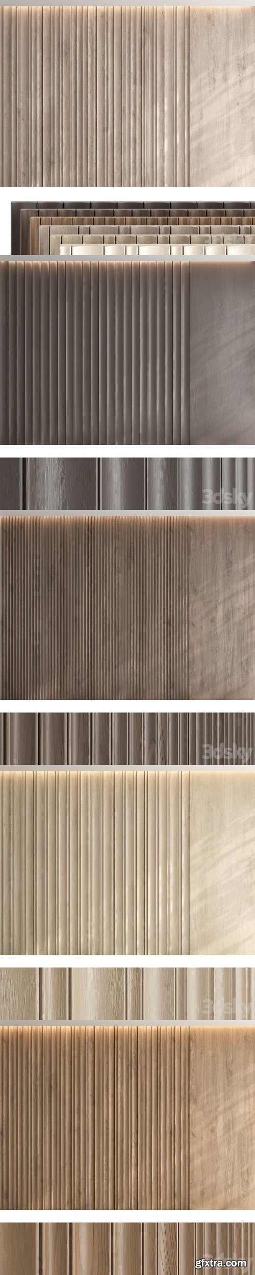 Wood Panel Set V 07 | Vray+Corona